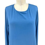 Betabrand Sweatshirt Jersey Travel Long Sleeve Dress Blue Size Medium Photo 3