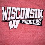Pro Ad Sports Womens T Shirt Top Wisconsin Badgers Long Sleeve Retro Red Small Photo 2