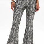 Ecote NWT Urban Outfitters  Monty Snakeskin Lace Up Bootcut Flare Pants Womens XL Photo 0