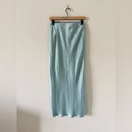 Vineyard Vines Satin Slip Maxi Skirt in Light Blue Size S Photo 4