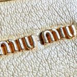 Miu Miu Yellow Leather Double Zip Crossbody / Shoulder Bag Photo 12