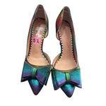 Betsey Johnson womans inbow Metallic Stiletto Heels Size 5.5 SKU8165 Photo 2