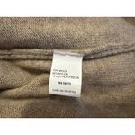 Italian Tan Wool Blend Buckle Front Sweater by Chiaramente, Sz: M (b21) Size M Photo 3