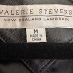 Valerie Stevens  Lambskin New Zealand Leather pea coat size M black Photo 6