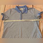 GREG NORMAN WOMENS BLUE WHITE PLAY DRY GOLF ⛳️ SHIRT SIZE XL Photo 6