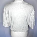 Kith  White Graphic Cropped Roll Hem Crewneck T-Shirt Medium Photo 5