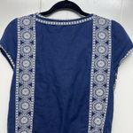 Vineyard Vines Dress Womens 6 Embroidered Boho Beachy Coastal Nautical Peasant Photo 5