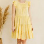 Aritzia Wilfred La Boheme Sidonie Mini Tiered Dress in Yellow Photo 6