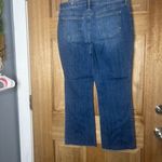 Chico's  women’s Blue boho Jeans with Yellow Floral Embroidery size 10 Photo 5