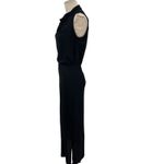Theory Draped Mock-Neck Dress Sleeveless Midi Pullover Jersey Black Size XS Photo 4