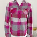 American Eagle Outfitters Grey and Pink 100% Cotton Flannel Photo 0