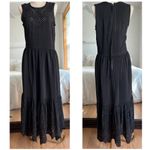 Ulla Johnson Black Eyelet Silk Dress Size 4 Photo 1