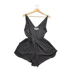 PINK - Victoria's Secret Y2K Victoria’s Secret PINK Sleeveless Romper  Women’s Medium Gray Shorts Photo 4