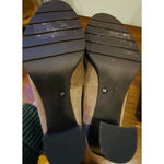 Giani Bernini Women's  Taupe Loafers with Silver Hardware Size 8 block heel Photo 5