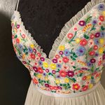 Needle & Thread 💜  Seafoam Green Floral Embroidered Long Dress Gown Photo 5