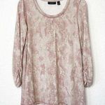 Susan Graver  Pink Snake Print Blouse Size Small LIKE NEW Photo 0