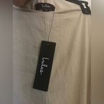 Lulus NWT Breezy Times Ahead High Waist Wide Leg Linen Blend Pants Medium Photo 8