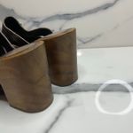 Matisse Women's Distressed Leather Festival Boho Retro Wood Mules Kara Clog Sz 9 Brown Photo 4