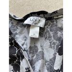 Ann Taylor Vintage Loft Dress Womens SP Black Floral Mini Babydoll Y2K Preppy Photo 4