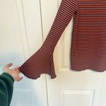 ZARA  Medium striped flare sleeve long sleeve MEDIUM Photo 5