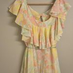 Gorgeous VINTAGE Marshall Fields‎ Dress / Robe Yellow Size M Photo 5