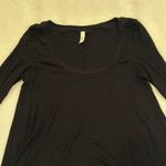 Free People  Black Long Sleeve Top sz XS Loose Fit Photo 1