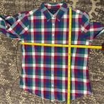 Brooks Brothers Women’s Size 10 Red Green Blue Plaid Cotton Button Down Shirt Photo 6