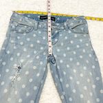EXPRESS Stella Low Rise Skinny Ankle Legging Jean polka dot distressed s… Photo 3