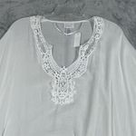 Melrose & Market Poncho Womens One Size White Kimono Blouse Fairycore Boho Chic Photo 3