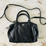 Tory Burch Brody Black Leather Small Satchel Duffel Crossbody Bag Photo 0