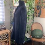 Harris Wharf London Navy Blue Boucle Popcorn Knit Wool Snap Up Coat Photo 1