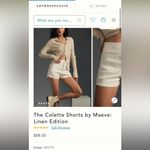 Anthropologie Maeve By  The Colette Shorts Linen Edition Size 30 Photo 1
