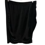 Lane Bryant  Women's Black Draped Knee Length Skirt Size 14/16 Photo 1