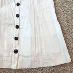 Madewell Button Front Tank Dress White Linen Blend Size 8 Photo 6