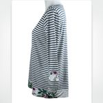 Pink Clover Exclusive Stitch Fix Ladina Floral Trim Knit Top Medium Photo 7