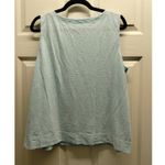 Chico's Size XL (3) Light Blue Slub Cotton Modal V-Neck Ultimate Tee Tank Top Photo 1
