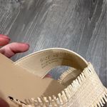 Lulus NWOT  Haliea Bone Raffia Flat Slide Sandals White - Size 10 Photo 3