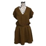 Lou & grey Small  Triple Cloth Mini Dress Gauze Slub Knit Beach Coastal Granola L Photo 1