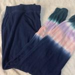 Wildfox  Navy soft terry Tie Dye Jogger tapered leg Sweatpants size Medium Photo 0