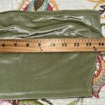 Princess Polly  size 4 strapless halter top slim fitting zip back unlined green Photo 5