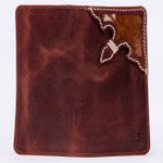 Leather Western Billfold Wallet for Men - Tall Rodeo Bifold - Gift for Cowboys Photo 1