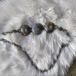 Chico's Retro Chain Belt Abstract Colorful Ocean Photo 3