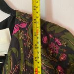 Anthropologie ett:twa Black Green Gold Floral Short Sleeve Jumpsuit Women size 4 Photo 11
