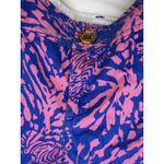 Lilly Pulitzer Callahan Shorts Size 10 Pink Blue Rolling In Grass Zebra Print Photo 1