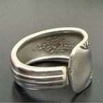 Vintage 1940 “Camilia” Sugar Spoon Ring Size 9 Silver Photo 4