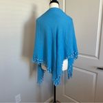 Rampage  Sky blue Square Scarf with Tassels EUC‎ Photo 2