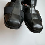 Mootsies Tootsies  Fisherman Black Leather Strappy Slip On Size 9 Cut Out Grunge Photo 5