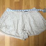 Nasty Gal Cream Lace Shorts size Small Photo 2