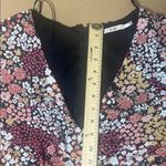 Red and Brown Floral Wrap Jumpsuit Photo 7