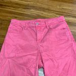 Chico's So Slimming Girlfriend Slim Leg Ankle Coral Pink Jeans Womens Size 6 Photo 1
